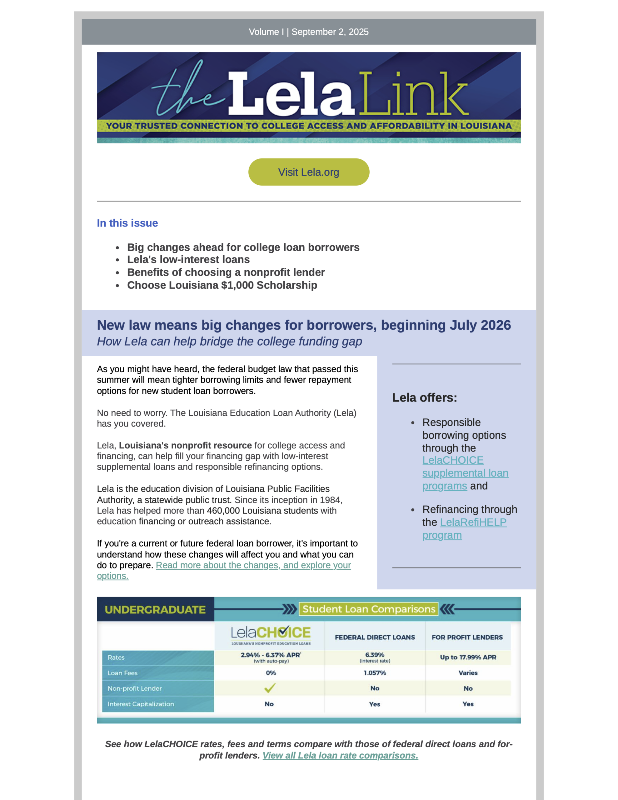 Thumbnail of The Lela Link newsletter, Volume 1, September 2, 2025
